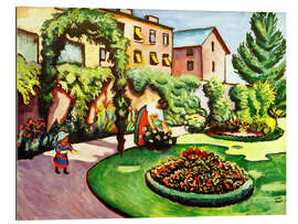 Galleritryk Macke&#039;s garden in Bonn