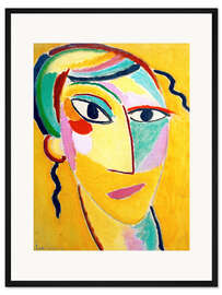 Gerahmter Kunstdruck Mystischer Kopf: G.2