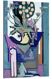 Magnettafel Wiesenblume mit Katze