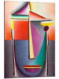 Magnettafel Abstrakter Kopf: Leben und Tod