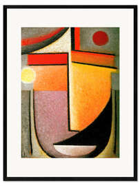 Framed art print Abstract head: Morning light