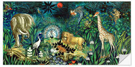 Sticker mural Paradis animal