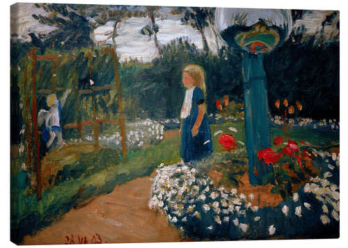 Canvas print Elsbeth in the Garden