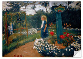 Wandsticker Elsbeth im Garten