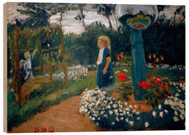 Holzbild Elsbeth im Garten