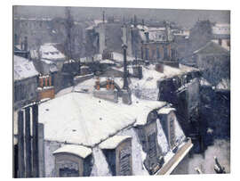 Gallery print View of rooftops (Effect of snow)