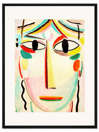 Gerahmter Kunstdruck Heilandsgesicht