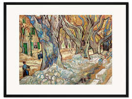 Gerahmter Kunstdruck Straßenarbeiter in Saint-Remy