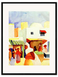 Framed art print Market in Tunis I