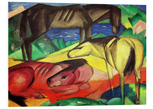 Foam board print Three Horses II