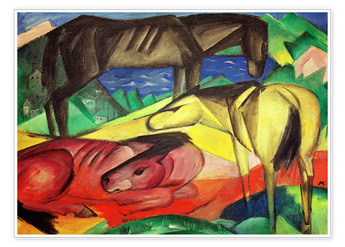 Poster Three Horses II