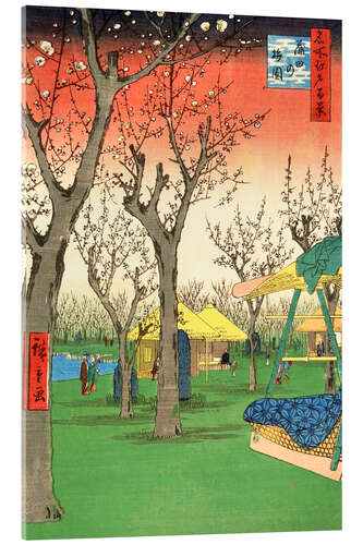 Akrylbillede The Plum Garden at Kamata