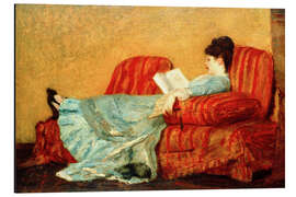 Quadro em alumínio Young Lady Reading