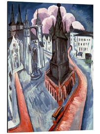 Magnettafel Der Rote Turm in Halle