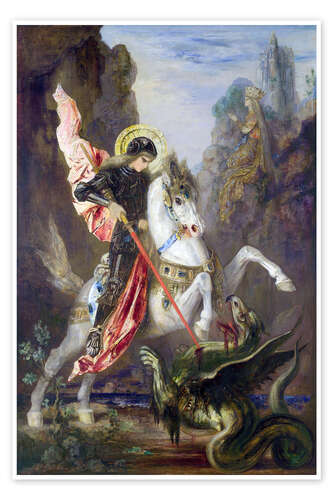 Poster St. Georg und der Drache