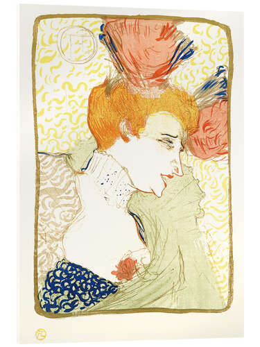 Akrylglastavla Mademoiselle Marcelle Lender, en buste