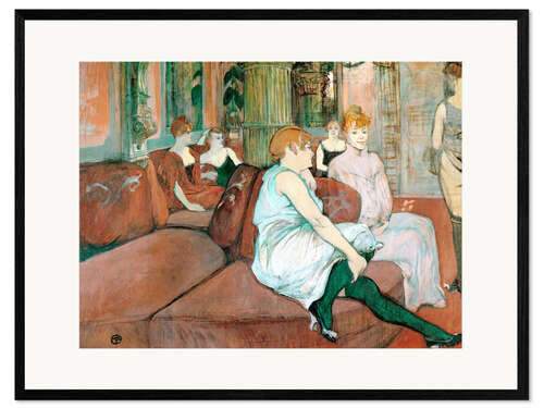 Framed art print Au Salon de la rue des Moulins