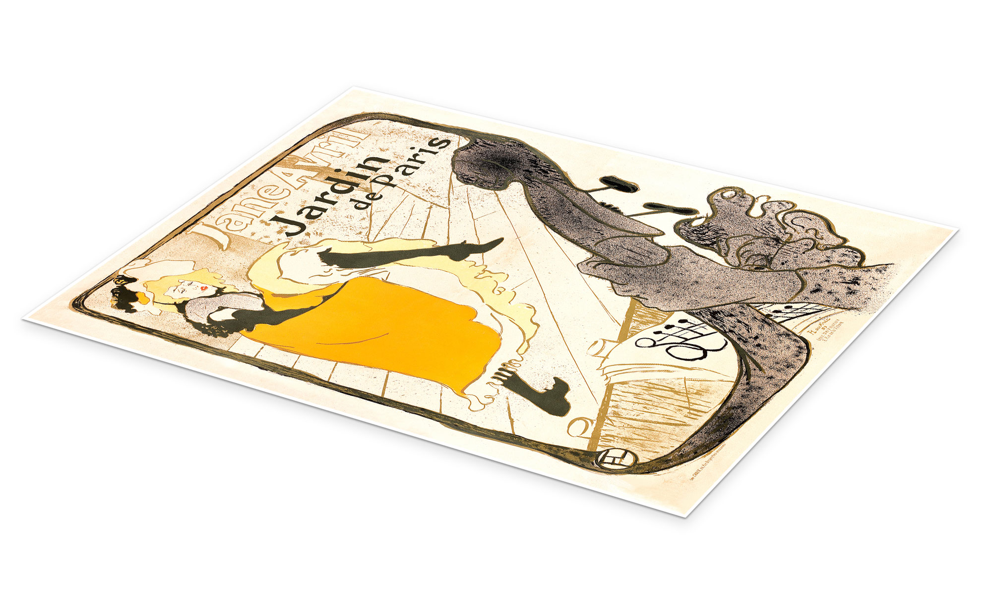Jane Avril print by Henri de Toulouse-Lautrec | Posterlounge