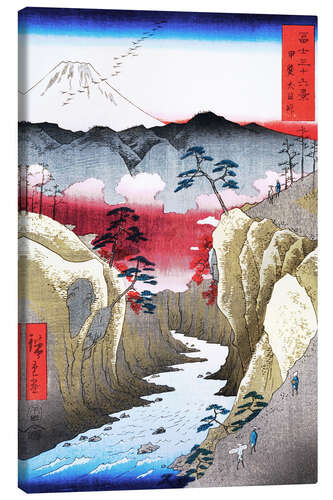 Canvas print Mount Fuji and Birds