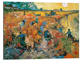 Magnettafel Der rote Weinberg