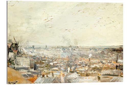 Galleritryk Roofs of Paris from Montmartre