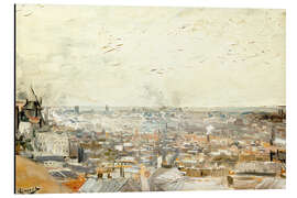 Magnettafel Dächer von Paris vom Montmartre