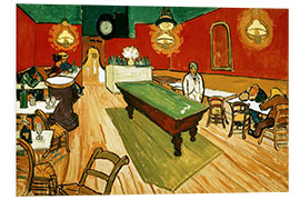 Hartschaumbild Nachtcafé in Arles - Vincent van Gogh