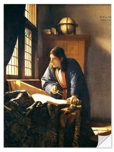 Naklejka na ścianę A geographer or astronomer in his study