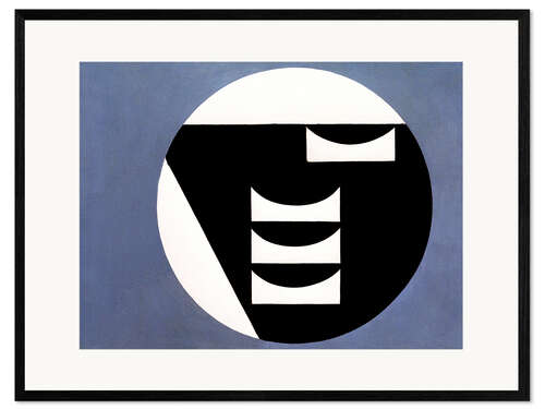 Ingelijste kunstdruk Composition in a circle