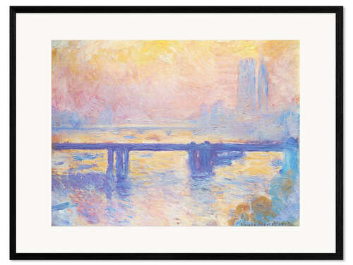 Impresión de arte enmarcada Charing Cross Bridge