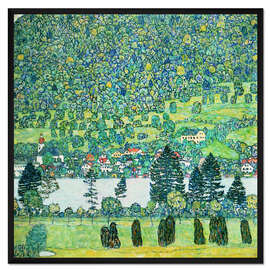 Gerahmter Kunstdruck Waldabhang in Unterach