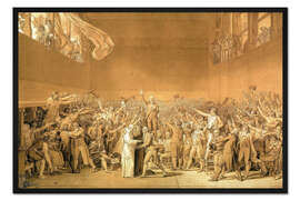 Gerahmter Kunstdruck Der Ballhausschwur, 1791