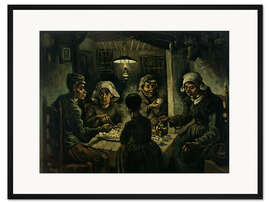 Gerahmter Kunstdruck Die Kartoffelesser, 1885