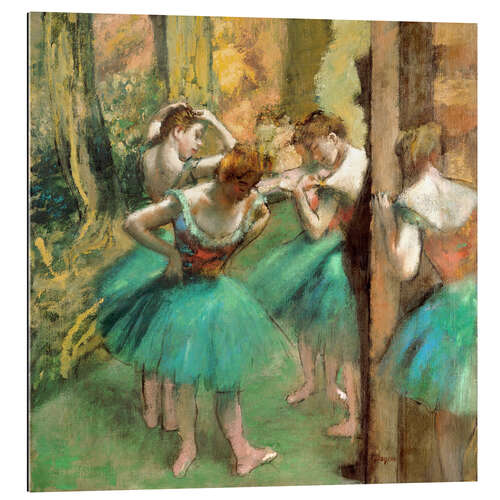 Galleritryck Dancers in Pink and Green