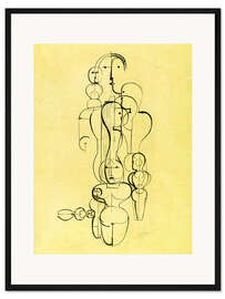 Gerahmter Kunstdruck Konzentrische Gruppe