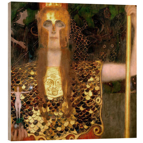Wood print Pallas Athene