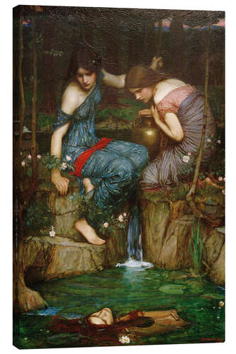 Tableau sur toile Les nymphes trouvent la tête d'Orphée