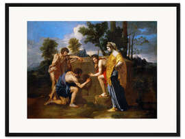 Gerahmter Kunstdruck Die Hirten von Arkadien