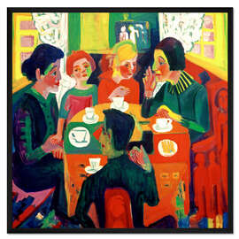 Gerahmter Kunstdruck Kaffeetisch