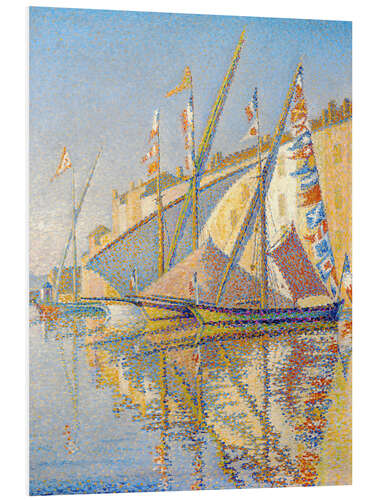 Obraz na PCV Sailing boats at the port of Saint Tropez