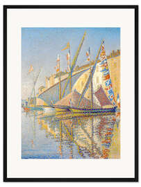 Gerahmter Kunstdruck Segelboote Saint-Tropez
