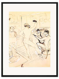 Gerahmter Kunstdruck Kneipentanz