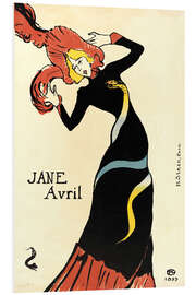 Obraz na PCV Jane Avril, 1899