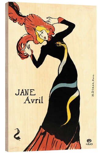 Trätavla Jane Avril, 1899