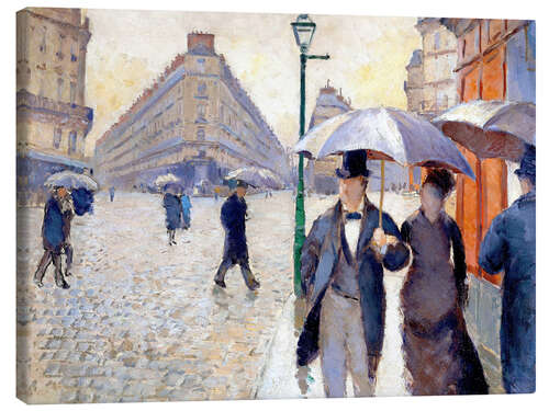 Canvas print Rainy day in Paris