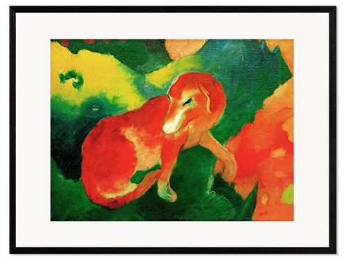 Framed art print Red dog