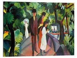 Magnettafel Spaziergang auf der Brücke