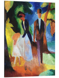 Magnettafel Leute am blauen See