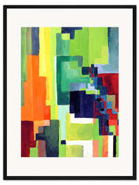 Gerahmter Kunstdruck Farbige Formen II