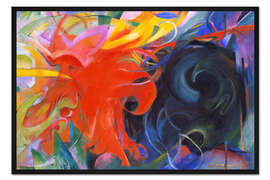 Gerahmter Kunstdruck Kämpfende Formen